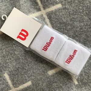 **SOLD** Bright White U Wilson Wristband WILSON WRISTBAND